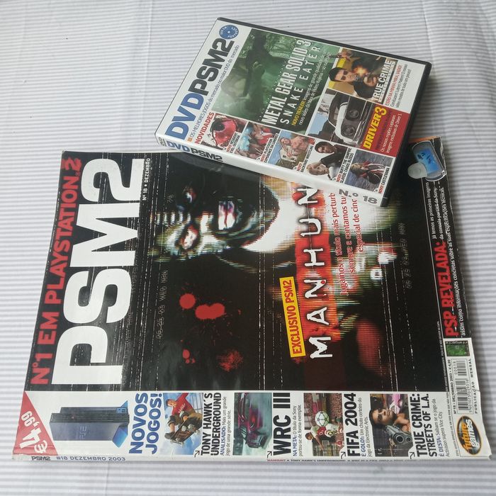 3 Revistas PSM2 + Jogos e 2 MAQUETREN