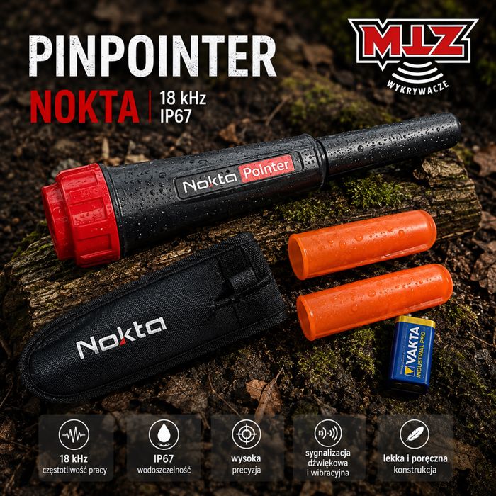 oryginalny nowy pinpointer NOKTA 18 kHz