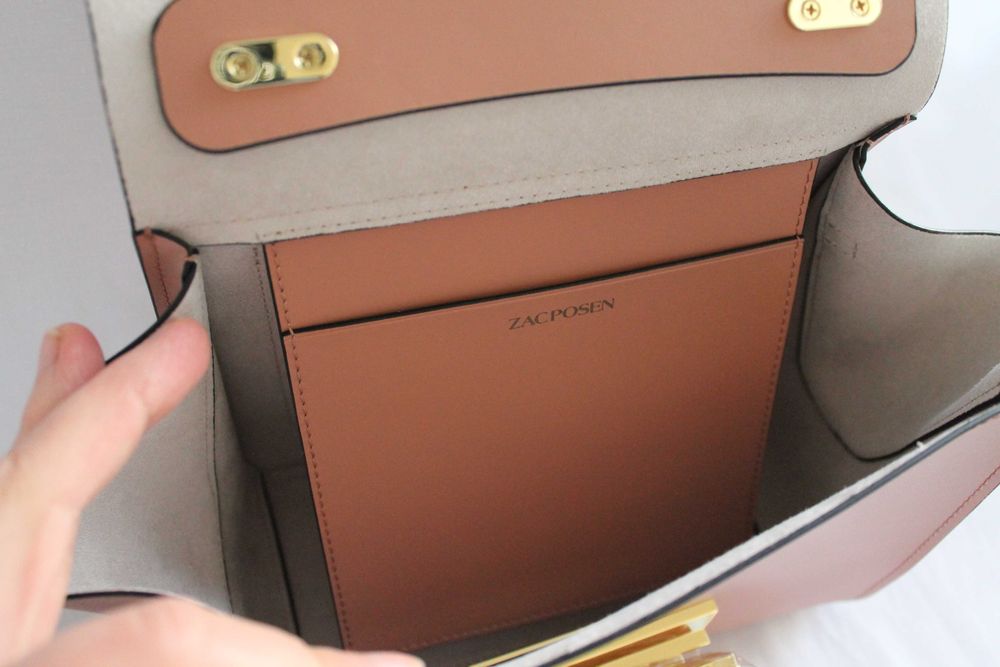 Брендова шкіряна Zac Zac Posen Eartha Top-Handle rossbody solid