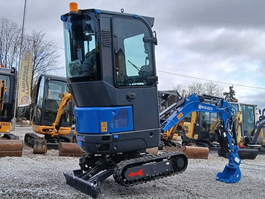 NOWA Minikoparka RIPPA R10 ECO 1000kg mega wyposażenie Kabina Leasing