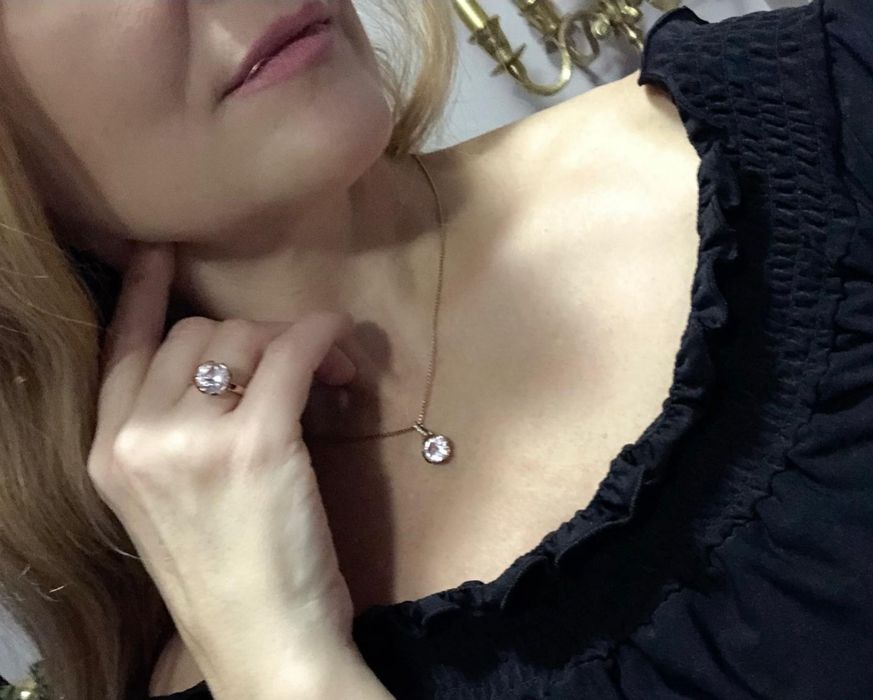 Знижка! Thomas Sabo позолочена каблучка, цирконій, срібло, р. 52/54