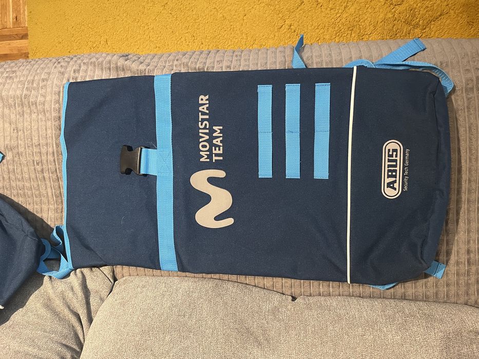 Dwa plecaki ABUS movistar team NOWY