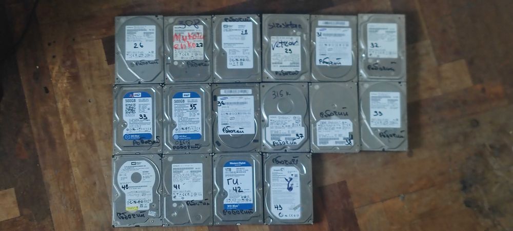 Жорсткий диск HDD: 3,5" та 2,5", IDE, SATA, ємність від 4 ГБ до 1 ТБ