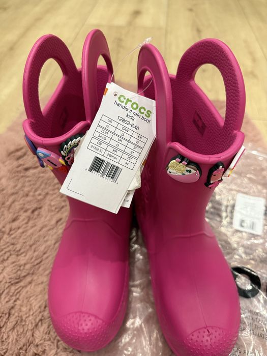 Чоботи для дощу гумачки резиновые сапоги Crocs крокси j3 34-35