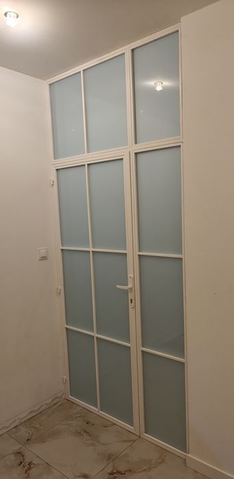 Ścianka Loft mleczna biała