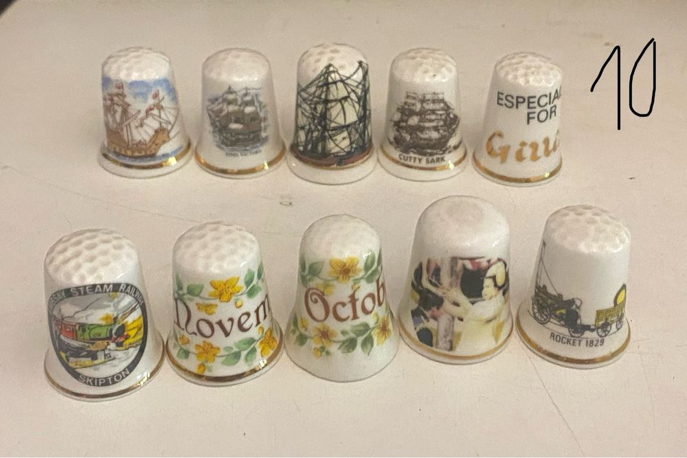 Lotes de 10 dedais variados