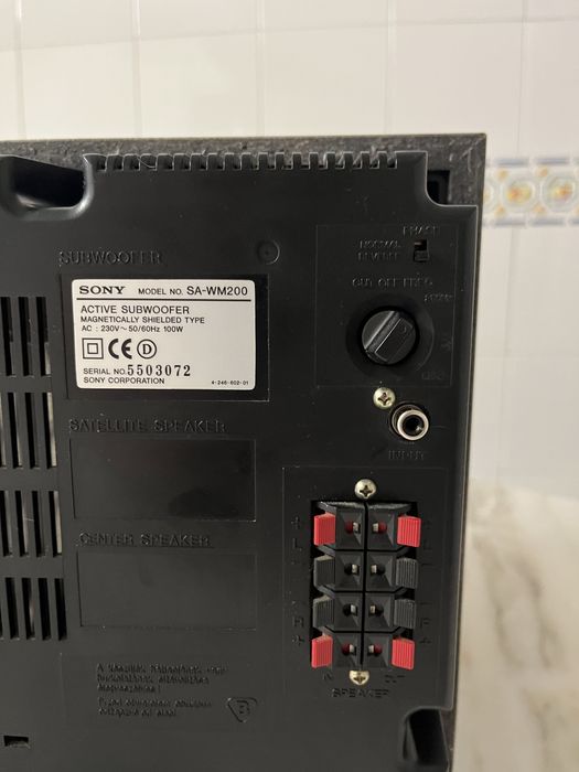 Subwoofer Ativo Sony SA-WM200