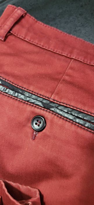 Spodnie męskie bordo