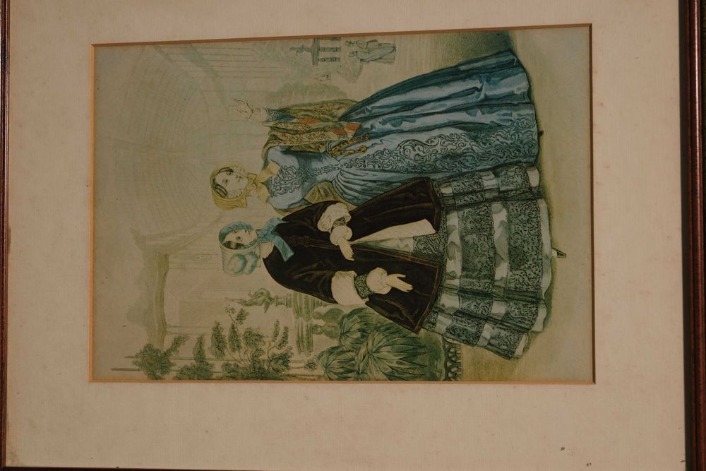 Antique Frames with Victorian Illustrations - Pair64741007366401120