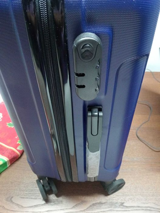 Conjunto 2 Malas Azuis NOVAS – Cabine+Média    – Cadeado c/ Senha