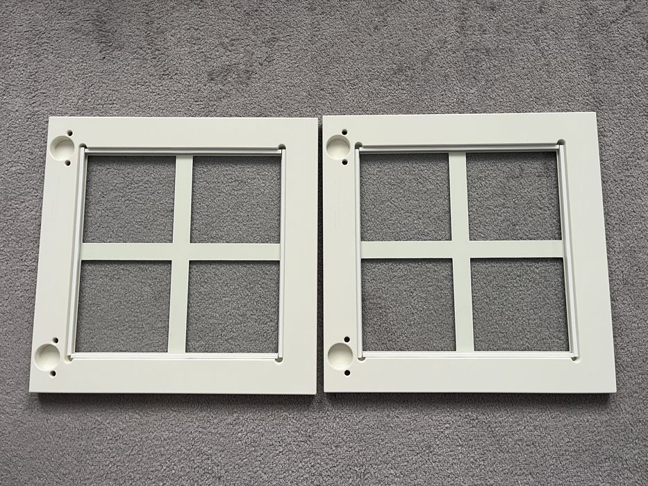 Fronty Bodbyn Ikea szklane 40x40 kremowe