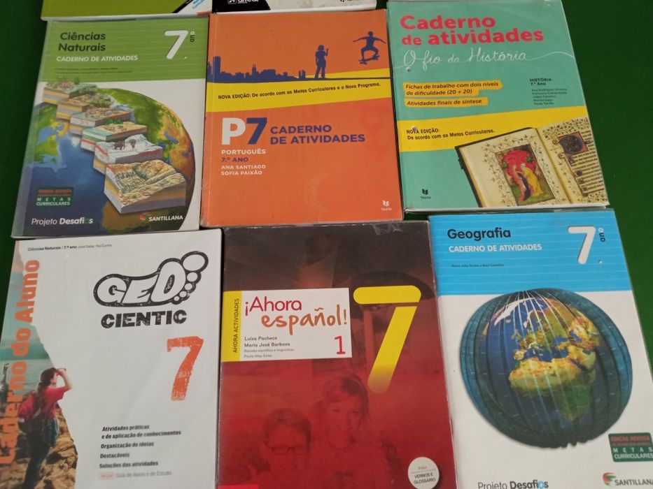 Livros de exercícios 7 ano