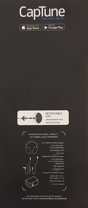 Auscultadores Sennheiser HD 4.50BTNC Wireless.