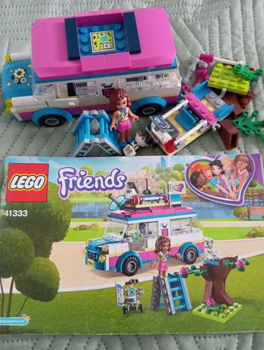 LEGO Friends 41333 Furgonetka Olivii kompletny z instrukcją