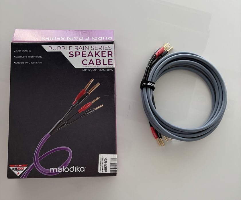 Melodika Purple Rain - kabel głośnikowy 2,5 m