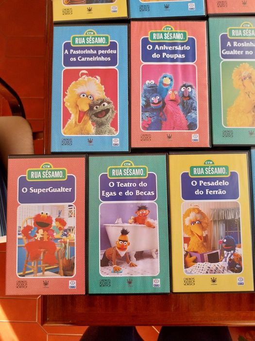 Coleção Rua Sésamo - VHS / 15 Cassetes, vintage, antiguidade