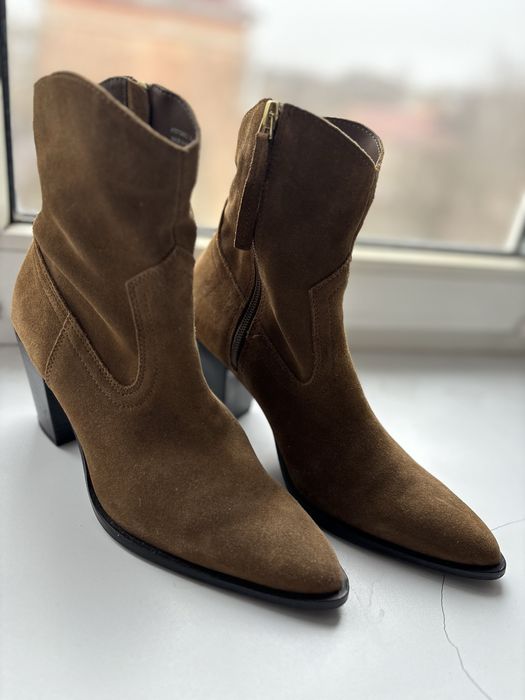 Сапоги ботинки чоботи казаки Mango