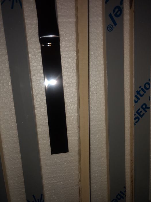 Listwa ścienna płytka dekor łazienka ls-steel poler black