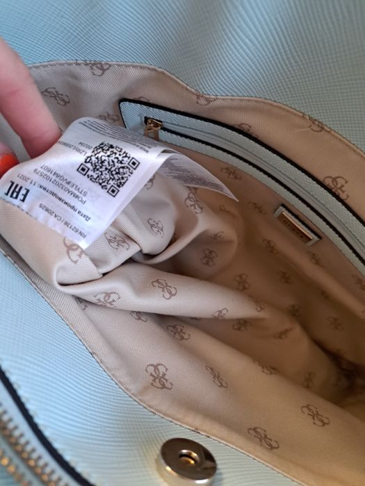 Guess torebka shopper nowa skóra saffiano