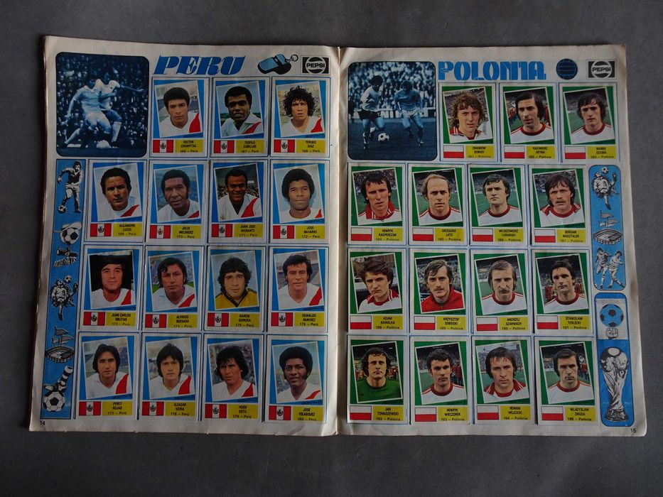 Caderneta de cromos de futebol completa Argentina 78