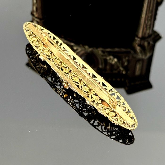 Pozłacana broszka z lat 60-tych – Stanley Hagler