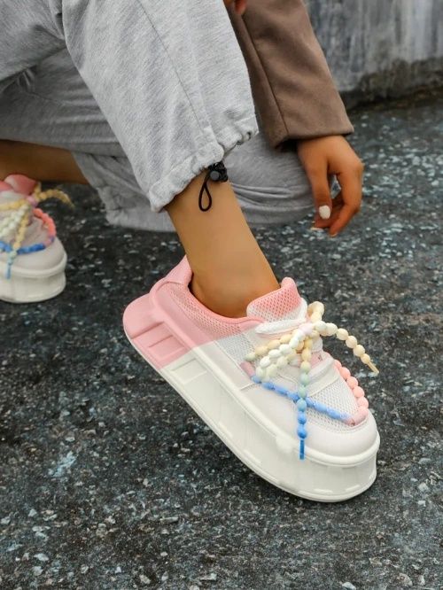 3 KOLORY 36 37 38 Sneakersy 39 40 41 na platformie gruba podeszwa lato
