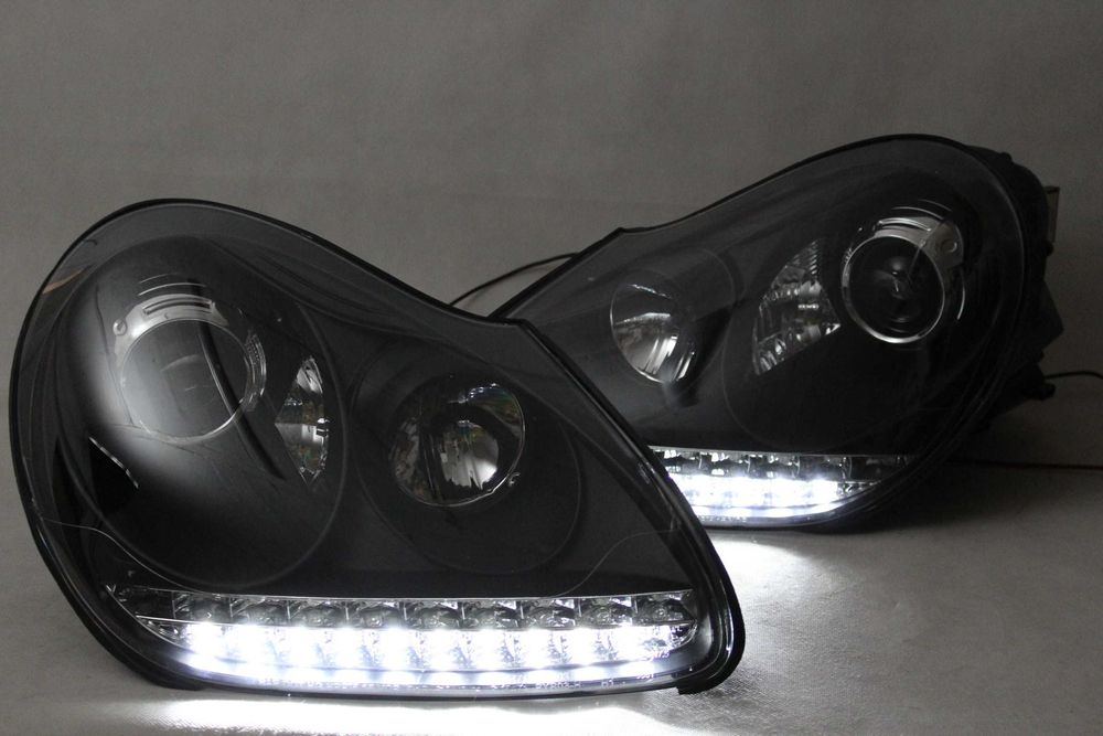 Lampy przednie przód PORSCHE CAYENNE 02-07 XENON D1S LED SMOKE IGŁA!