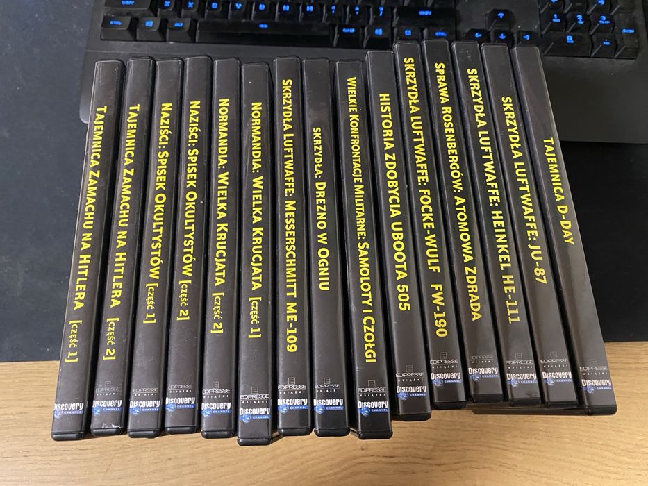 II Wojna Światowa Wydarzenia Ludzie Tajemnice komplet 15x książka +DVD