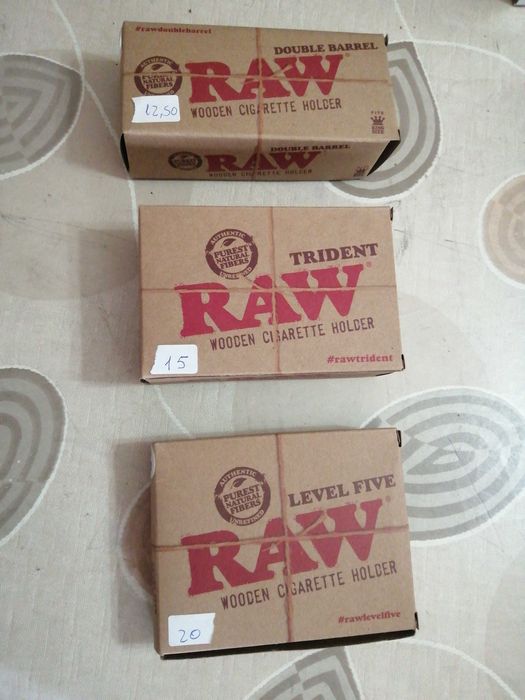 Boquilhas de madeira da Raw