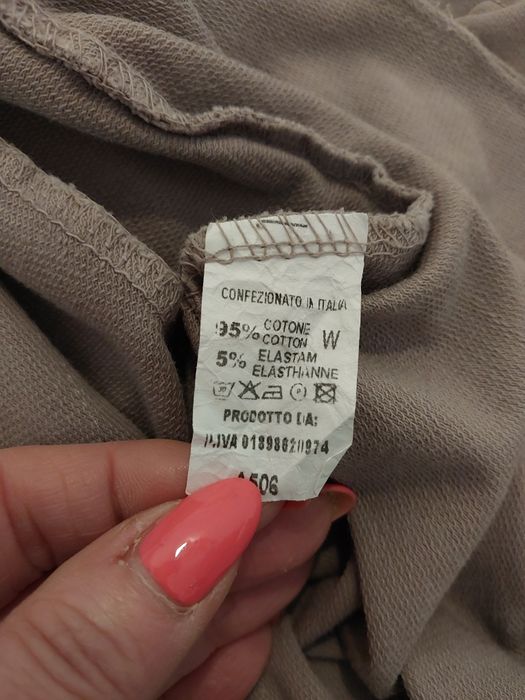 Bawełniana sukienka 38 Rękaw 3/4 typu dresówka