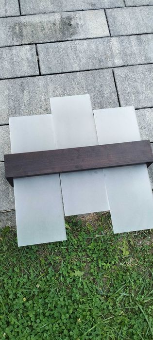 Lampa sufitowa wenge szkło