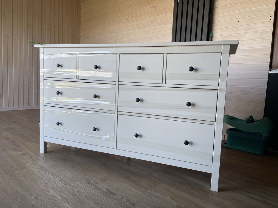 IKEA HEMNES biala bejca