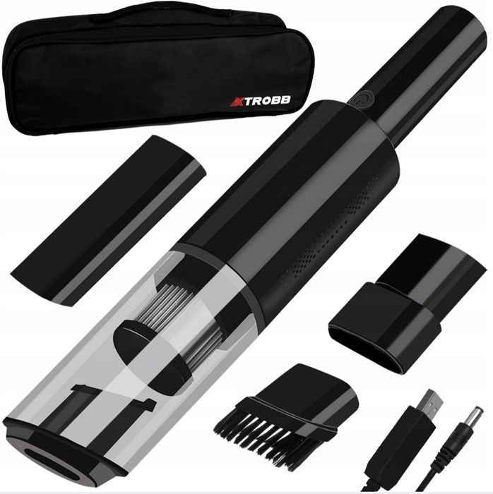 Bezprzewodowy Odkurzacz Samochodowy Ręczny Filtr Hepa Mocny 120W+Końcó