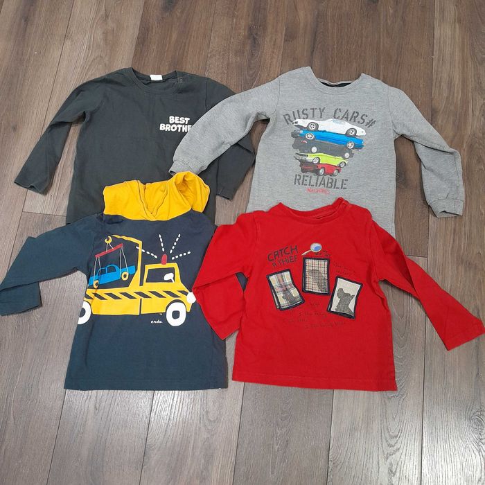 Zestaw bluzek dla przedszkolaka 92 i 98