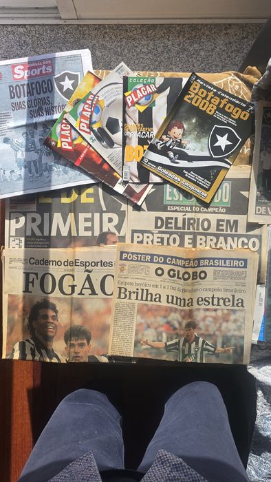 Jornais e Revista Placar  Botafogo Futeboll