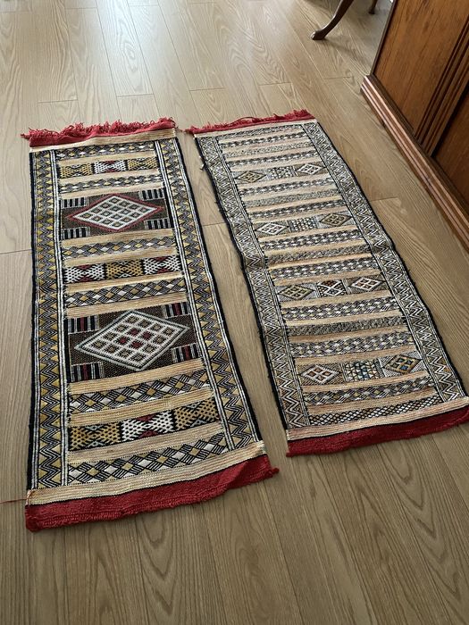 2 tapetes quilim berbere Marrocos