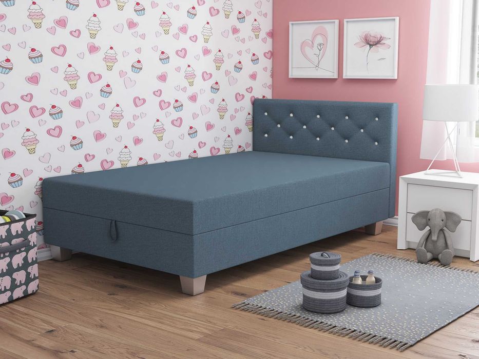 Tapczan pojedynczy Łóżko z Materacem Wersalka jednoosobowa Kanapa Sofa