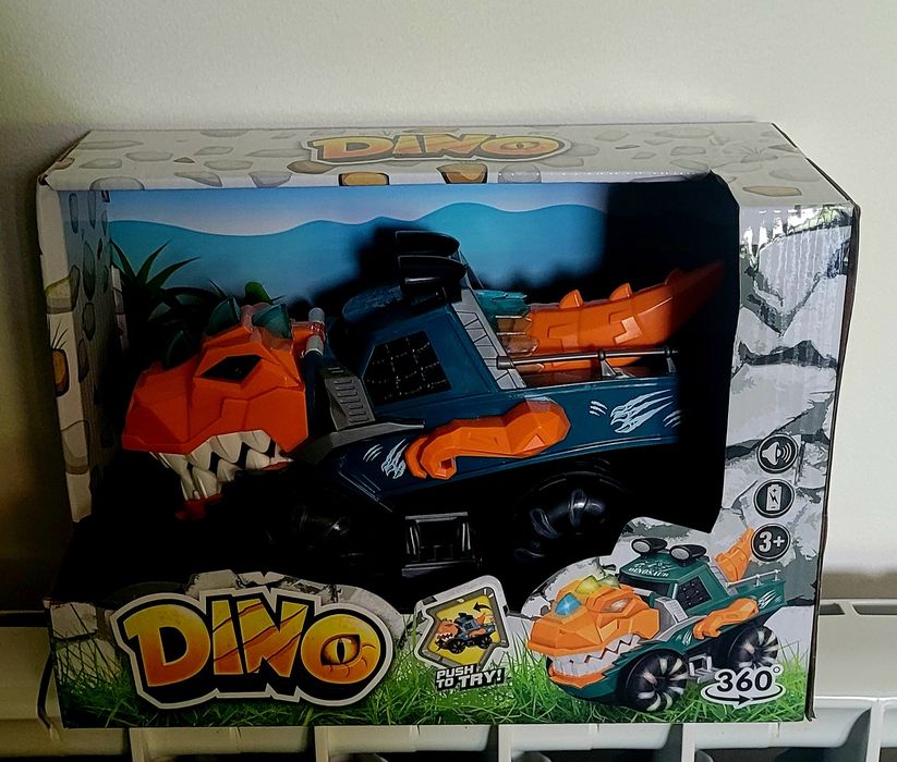 Nowy samochód dinozaur dźwięki