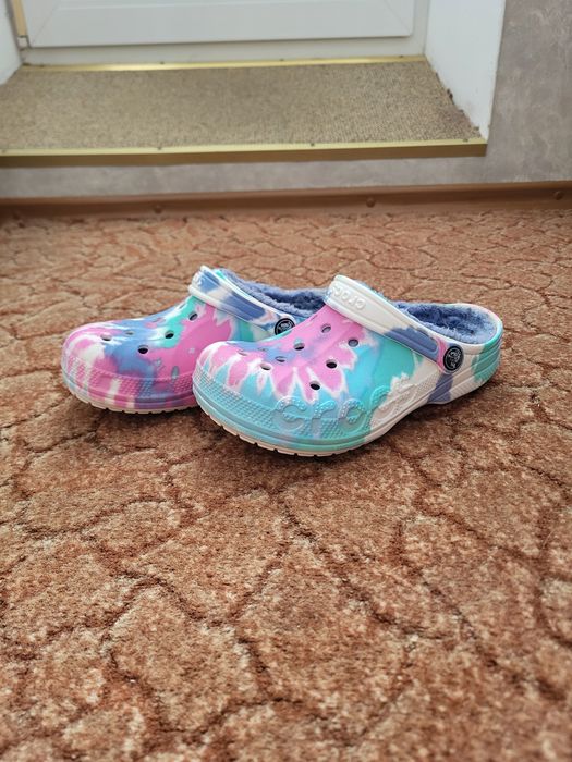 Оригинальные децкие Crocs с подкладой