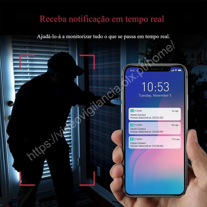 Câmara Yi (Xiaomi) ‼️ Vigilância ‼️  Áudio Bidirecional ‼️ Alexa