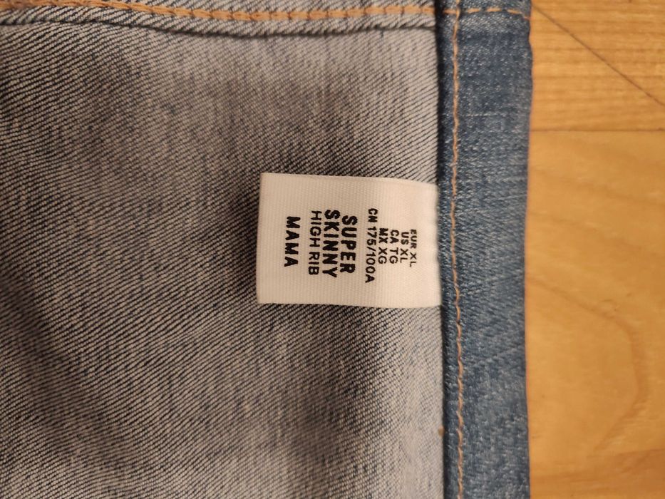Spodnie ciążowe jeansy H&M MAMA 42 xl