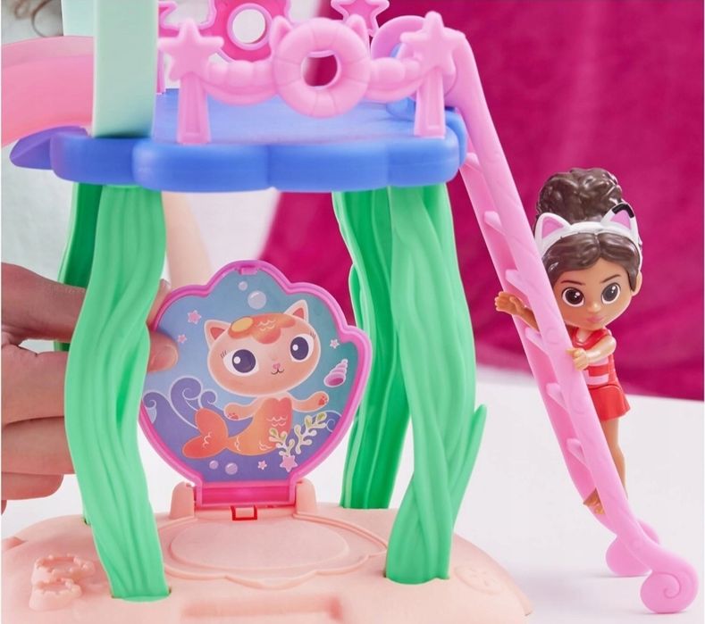 Koci Domek GABI duży zestaw basen 2 figurki GABI SYRENKOTKA