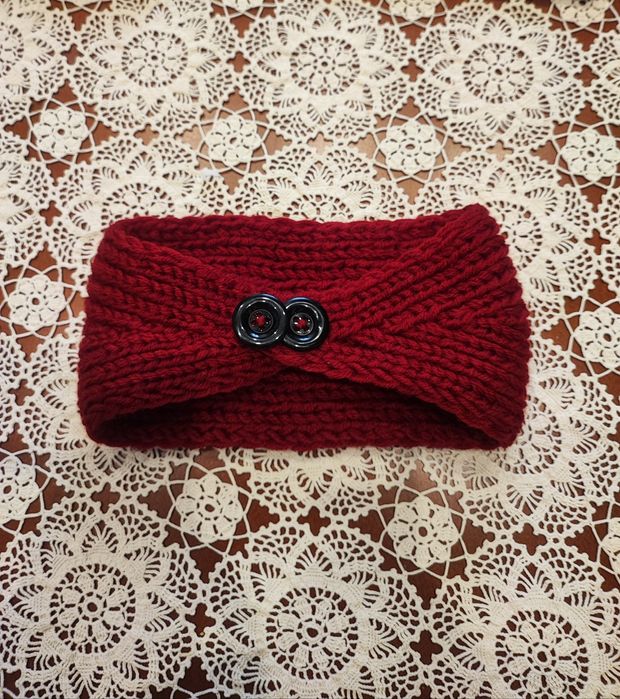 Pleciona opaska na głowę