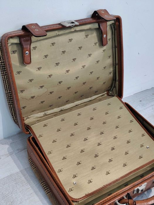 Stylowa Walizka Vintage / Retro – Lata 70./80. – Klasyczna Krata