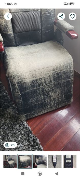 O cadeirão de massagem da marca Paradiso está a funcionar muito bem