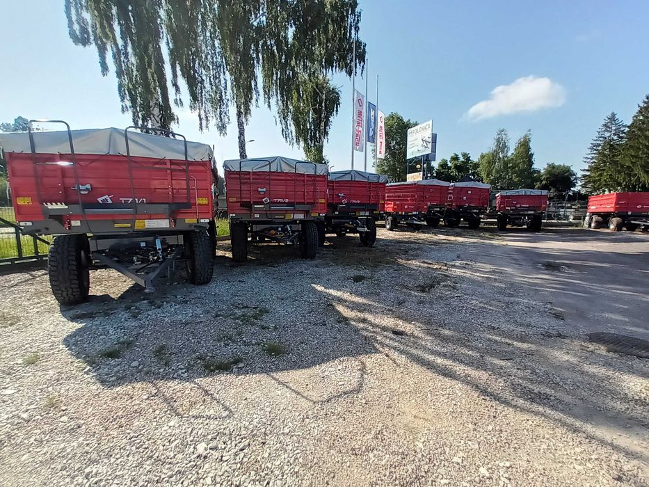 Przyczepa rolnicza dwuosiowa PALETOWA T711/1 8T/ 711/2 10T/ 711/3 12T