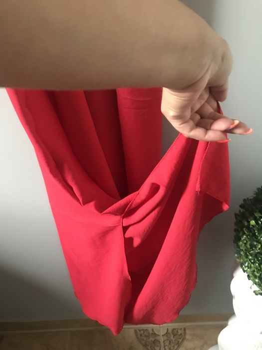 Sukienka czerwona na ramiączkach S- XL