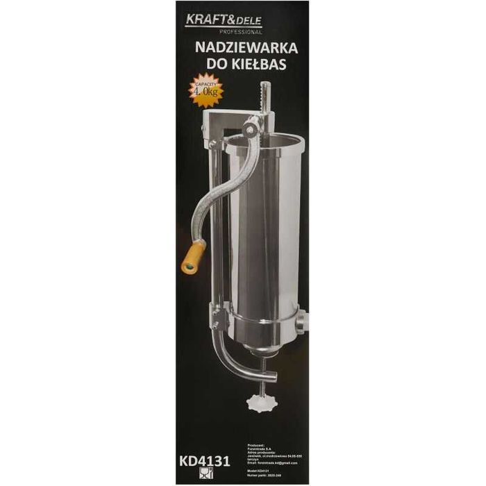 NADZIEWARKA do KIEŁBAS 4 kg mięsa maszynka do robienia kiełbasy KD4131