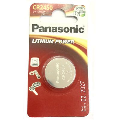 Pilha CR2450 Panasonic chave comando BMW F10 F20 F30 X1 X3 X4 X5 X6