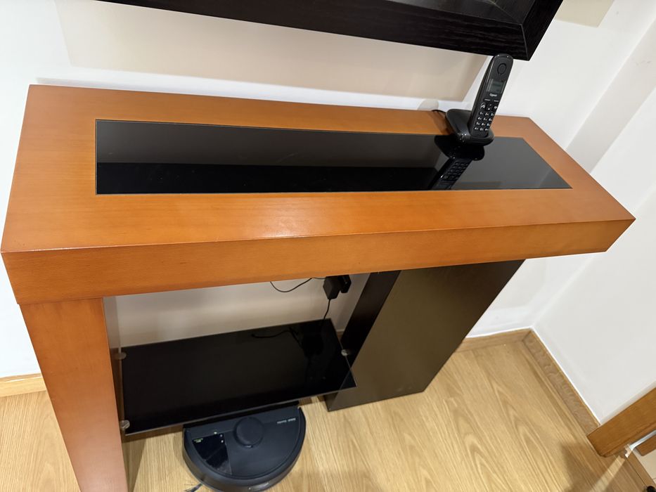Consola mesa + Espelho Madeira